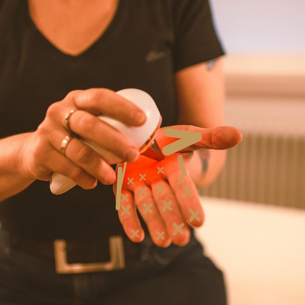 Evosonics SoundWave Personal - Reflexzonen an der Hand mit Schallwellen behandeln