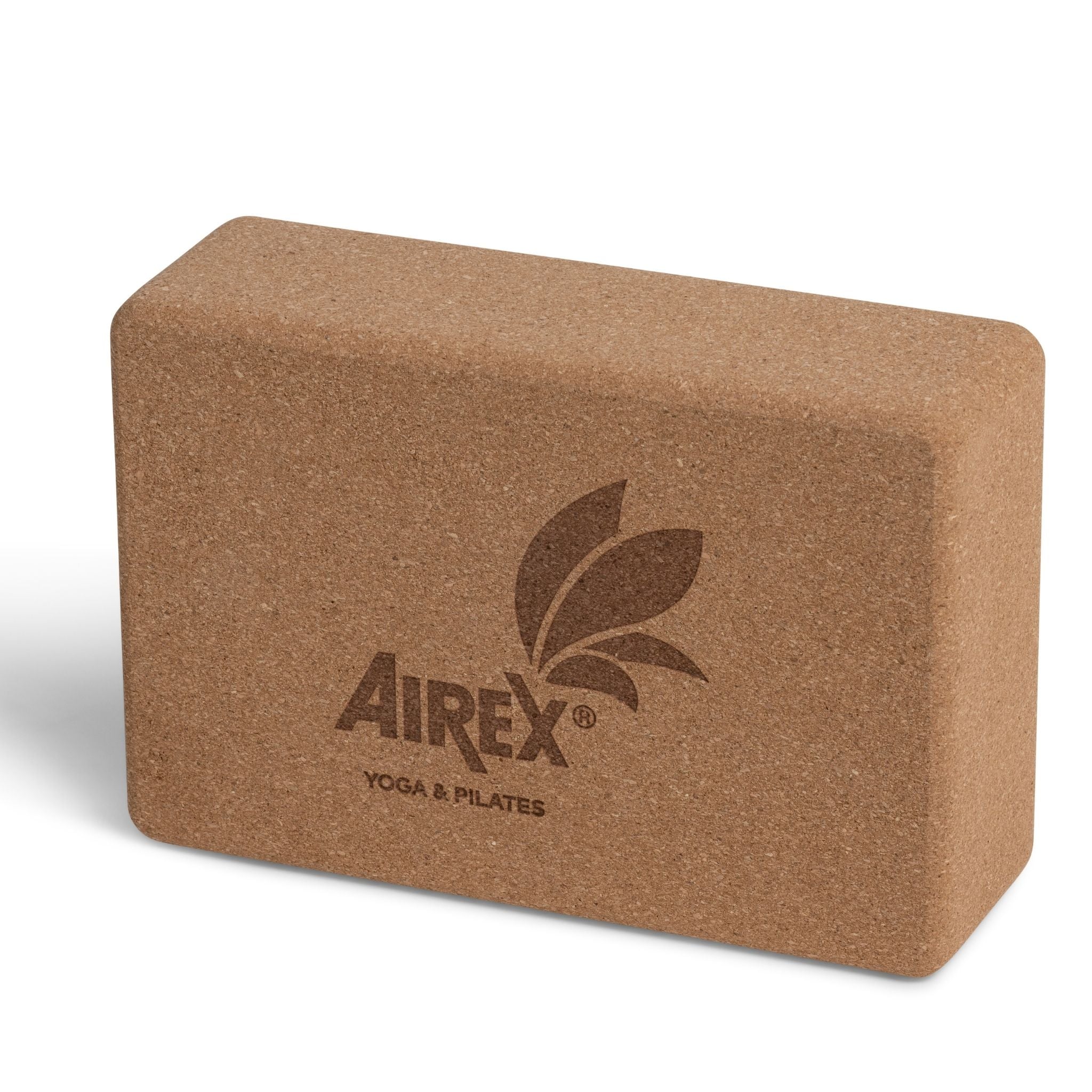 AIREX Yoga Block Kork Detailansicht Oberflächenstruktur – Therapiegold
